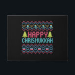 Tapete Happy Chrismukkah Engraçado Judeu Feio Presente<br><div class="desc">chanukah, menorah, hanukkah, dreidel, jedesejo, Chrismukkah, feriado, lats, natal, </div>