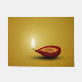 Tapete Happy Diwali Diya - Porta