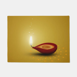 Tapete Happy Diwali Diya - Porta