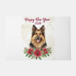 Tapete Happy New Year 2026 Dog Welcome door Mat