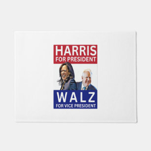 Tapete Harris Para Presidente Walz Para O Vice-Presidente