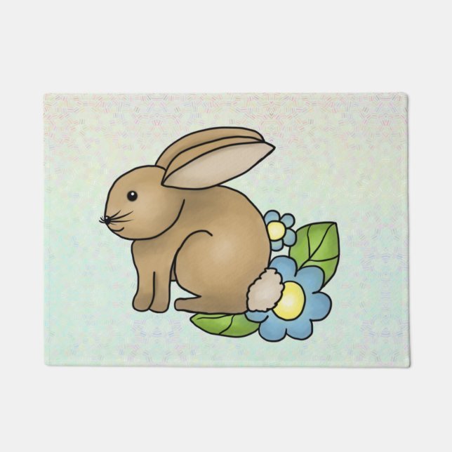 Tapete Häschen mit Blümchen (Frente)