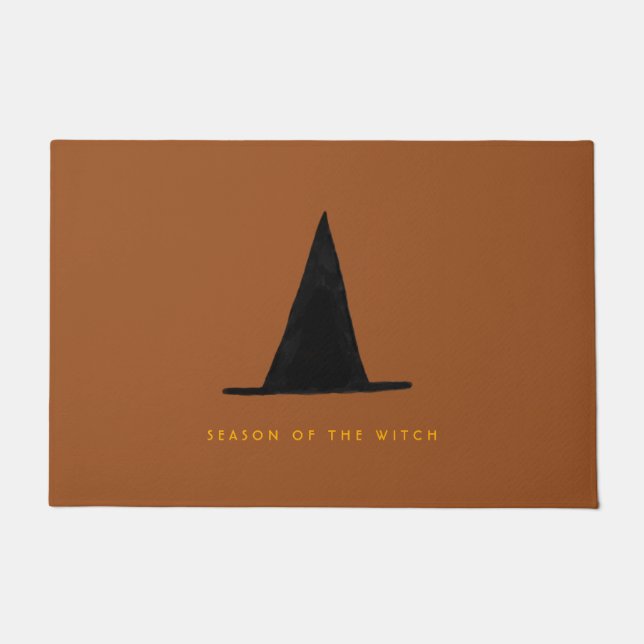 Tapete Hat Mínimo Moderno das Bruxas de Halloween (Frente)