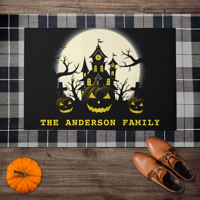 Tapete Haunted House, Cemetery & Pumpkins - Halloween (Criador carregado)