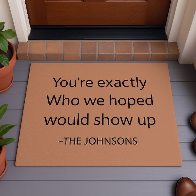 Tapete Heartfelt Welcome "Exactly Who We Hoped For"Custom (Criador carregado)