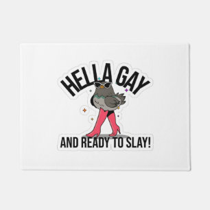 Tapete Hella Gay e pronta para jogar LGBTQ Engraçado