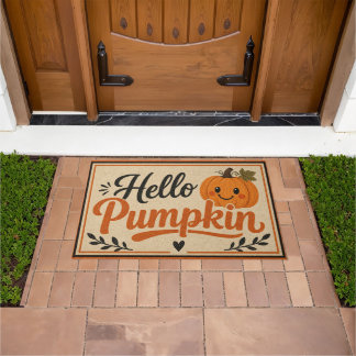 Tapete Hello Pumpkin Cute Halloween Welcome Doormat