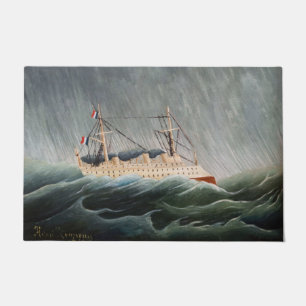 Tapete Henri Rousseau - O Navio no Tempest