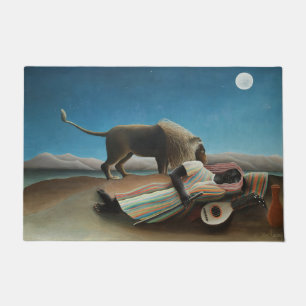 Tapete Henri Rousseau Sleeping Gypsy Lion Painting