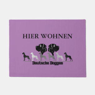 Tapete Hier wohnen Doggen