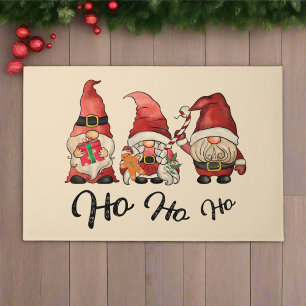 Tapete Ho Ho Ho! Gnomos Cons Nórdicos de Natal Kichen