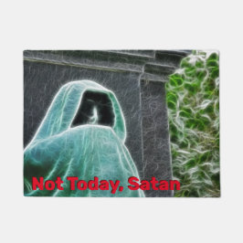 Tapete Hoje não, porta Satã