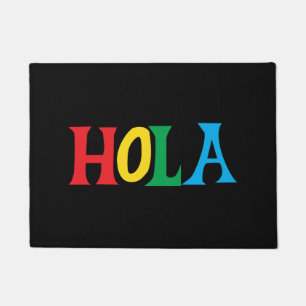 Tapete Hola no design tipográfico colorido