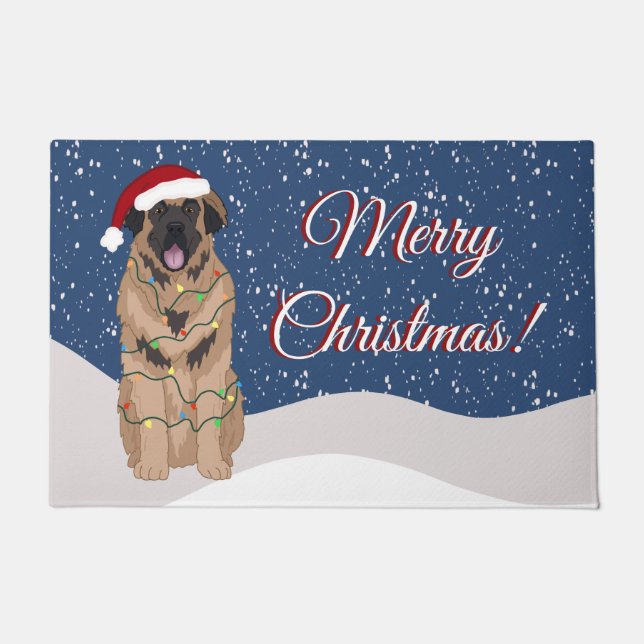 Tapete Holiday Christmas Leonberger (Frente)