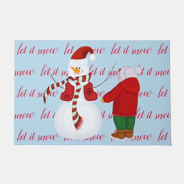 Tapete Holiday Snowman Doormat (Frente)