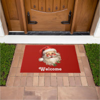 Holly Jolly Papai Noel Retro Natal Bem-vindo