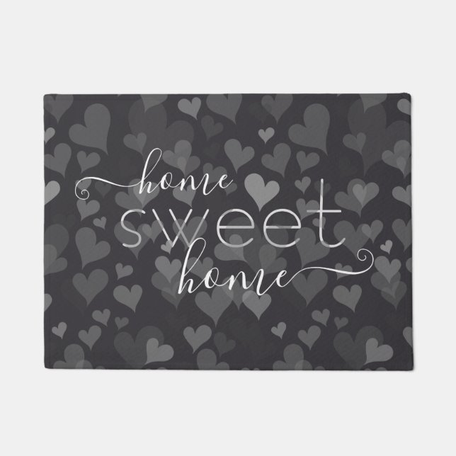 Tapete Home Sweet Home Adorable Girly Modern Cute Cinza (Frente)