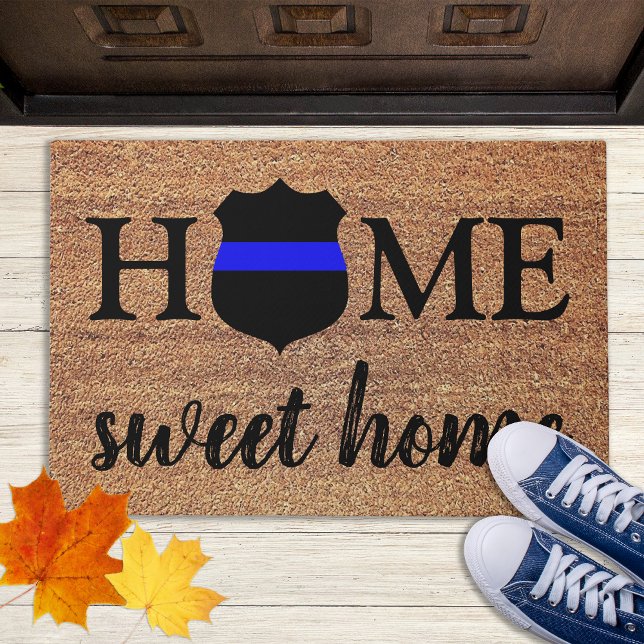 Tapete Home Sweet Home Thin Blue Line Police (Criador carregado)