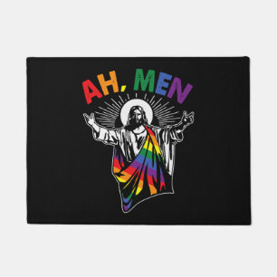 Tapete Homens Engraçados LGBT Orgulho gay Jesus Bandeira 