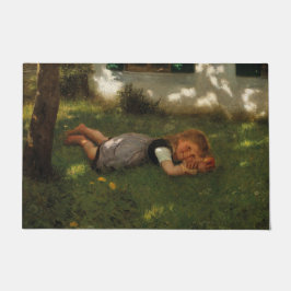 Tapete Hora do lanche (Garota Doce Deitada na Grama)