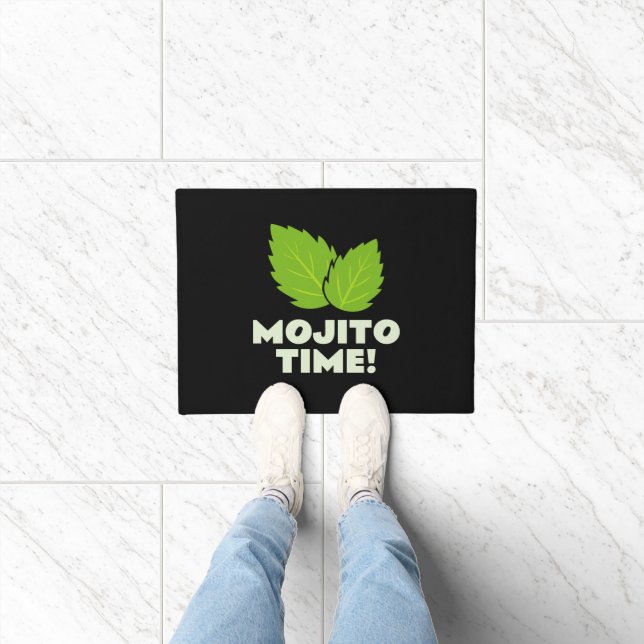 Tapete Hora do Mojito! capacho engraçado para amantes de  (Interior)