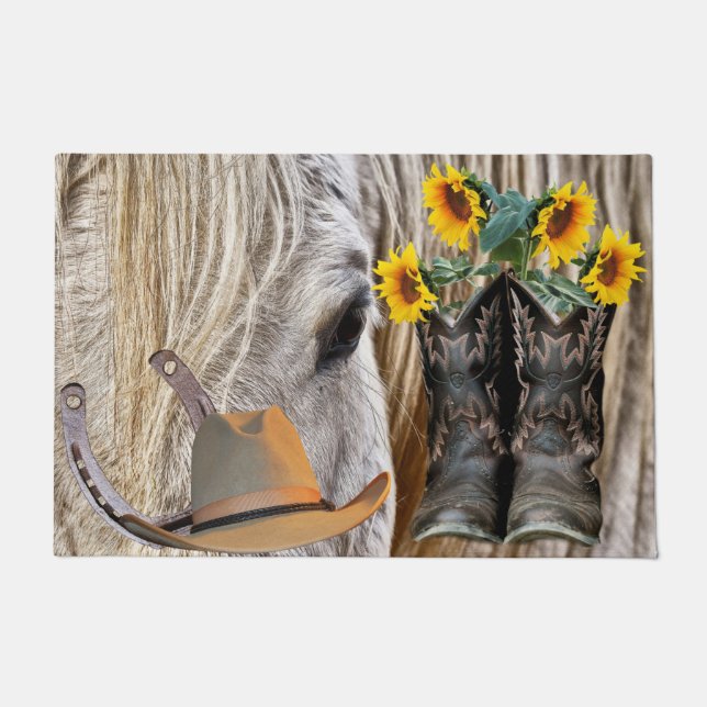 Tapete Horse Cowboy Boots Cowboy Hat Horsfere (Frente)