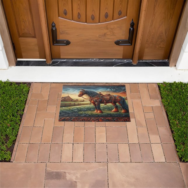 Tapete Horse Leather Doormat (Ar livre)