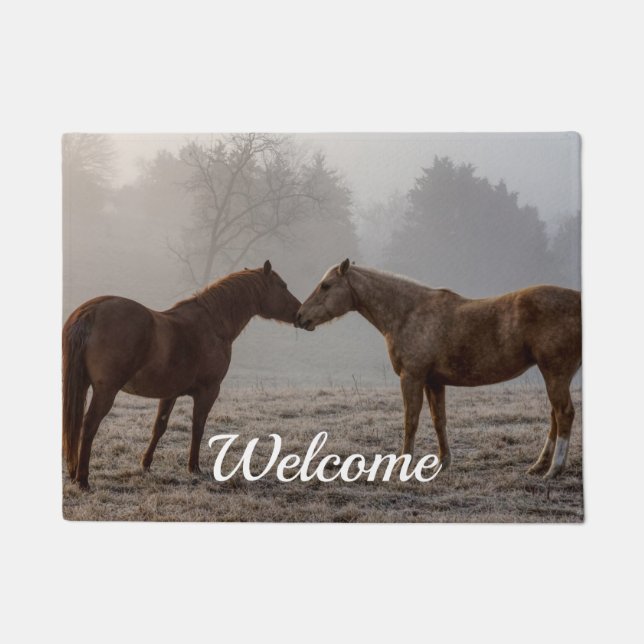 Tapete Horse Love Welcome Doormat (Frente)