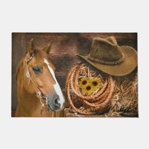 Tapete Horto Ocidental Hat Lasso Sunflower