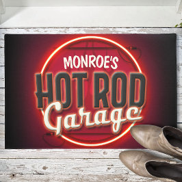 Tapete Hot Rod Flames Nome Personalizado Garagem Personal
