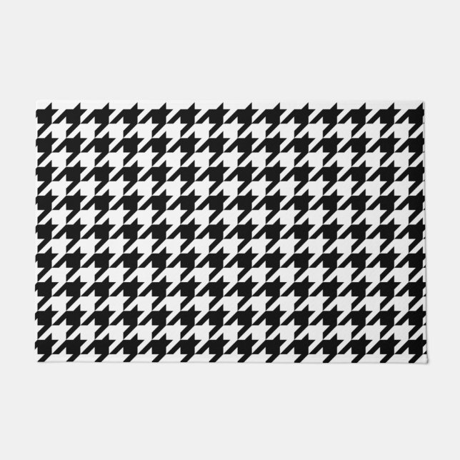 Tapete Houndstooth - personalize a cor do fundo (Frente)
