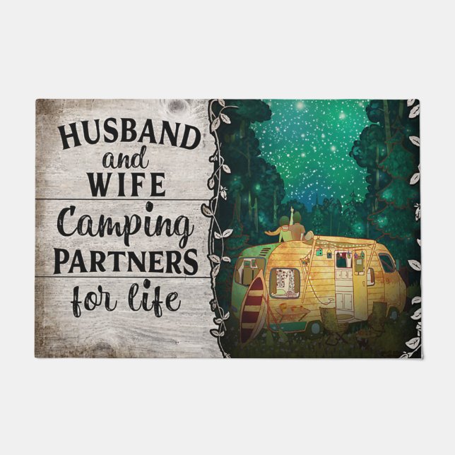 Tapete Husband And Wife Camping Partners For Life (Frente)