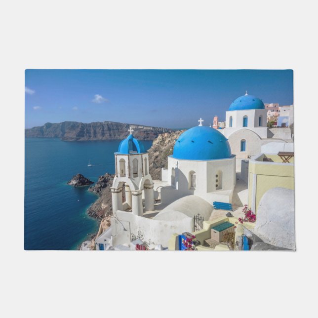 Tapete Igreja em Santorini, Grécia (Frente)