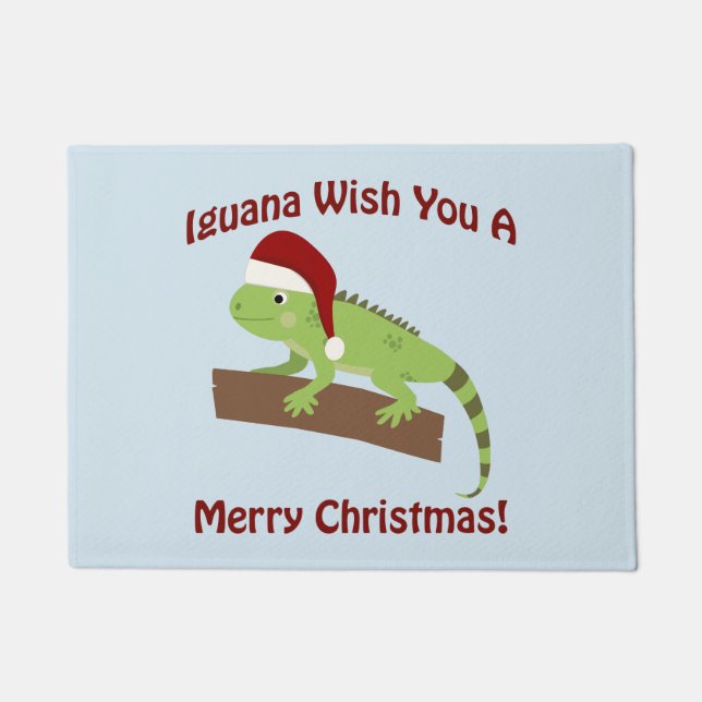 Tapete Iguana Deseje A Você Um Feliz Natal (Frente)