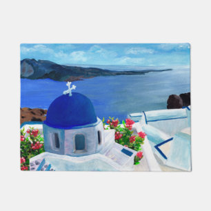 Tapete Ilustração da Grécia Trendy Santorini