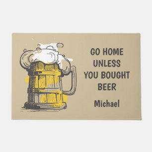 Tapete Ilustração de Cerveja de Texto Personalizado