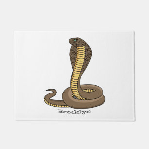 Tapete Ilustração de cobra da cobra castanha