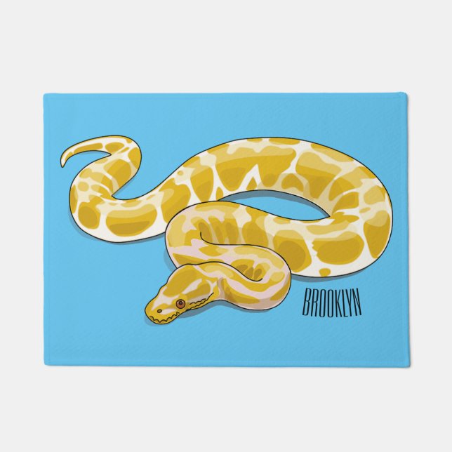 Tapete Ilustração de cobra de pitão birmanês (Frente)
