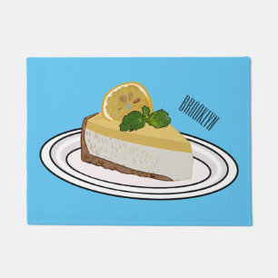 Tapete Ilustração de desenho animado com queijo limão