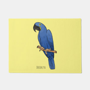 Tapete ilustração de desenho animado de arara-azul