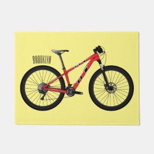 Tapete Ilustração de desenho animado de bicicleta