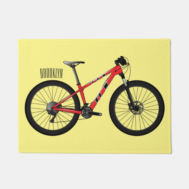 Tapete Ilustração de desenho animado de bicicleta (Frente)