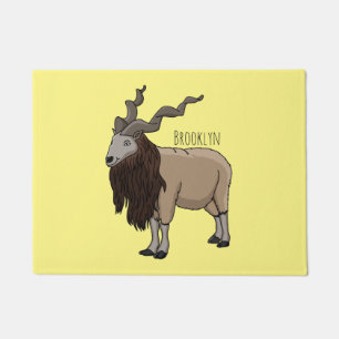 Tapete Ilustração de desenho animado de cabra Markhor