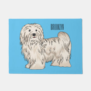 Tapete Ilustração de desenho animado de cão Havanês