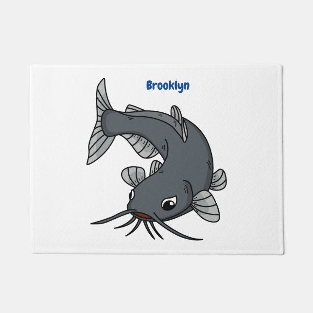 Tapete Ilustração de desenho animado de catfish (Frente)