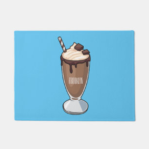 Tapete Ilustração de desenho animado de Chocolate Milksha