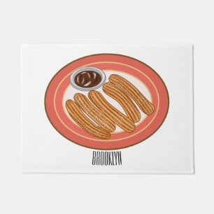 Tapete Ilustração de desenho animado de Churro