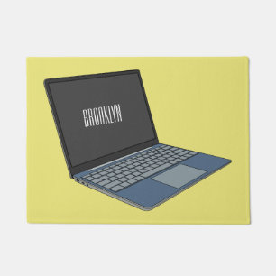 Tapete ilustração de desenho animado de laptop