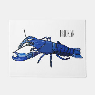 Tapete Ilustração de desenho animado de marron azul
