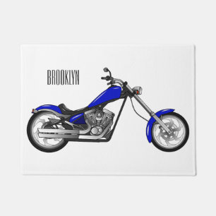 Tapete Ilustração de desenho animado de motocicleta Chopp